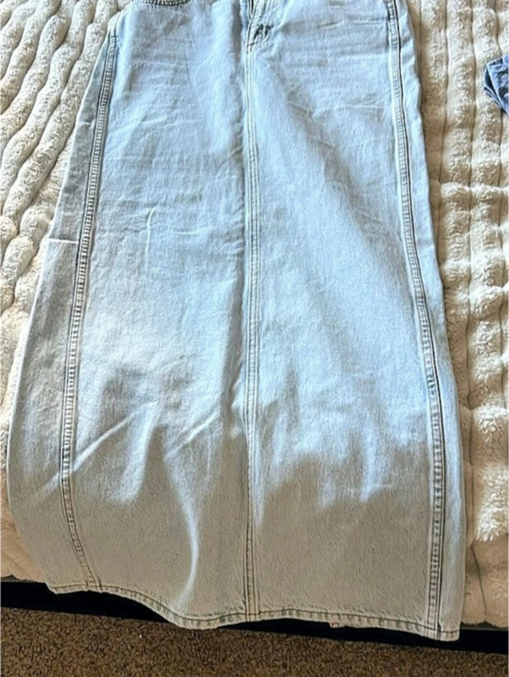 Denim Forum Wide Leg Jeans in Blue Size Medium Like New